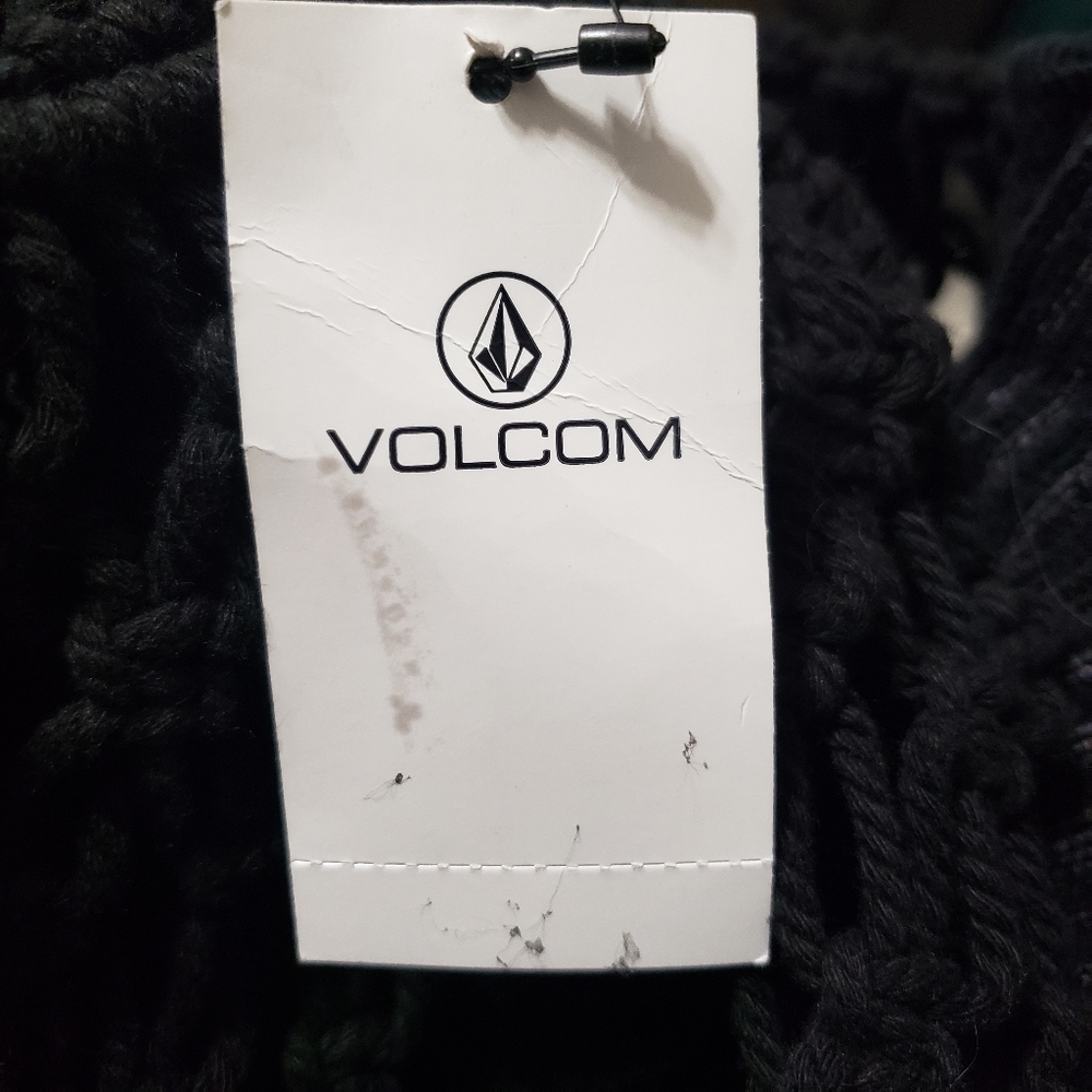 Volcom NWT Road Tripper Crochet Tote Black - Picture 10 of 12